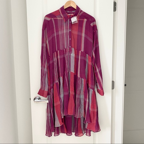 Free People Portofino Plaid Dress - Picture 3 of 8